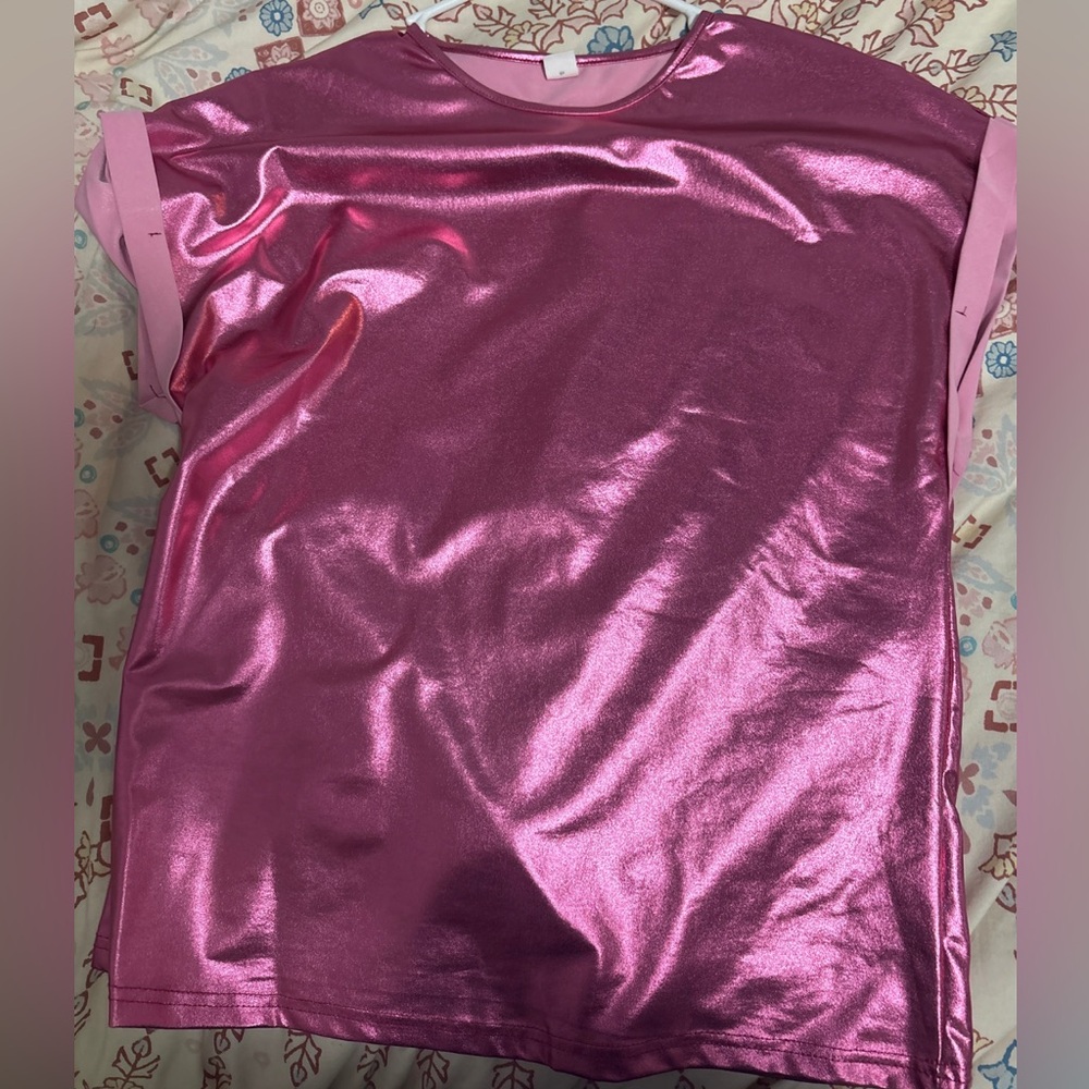 Metallic Pink Shirt